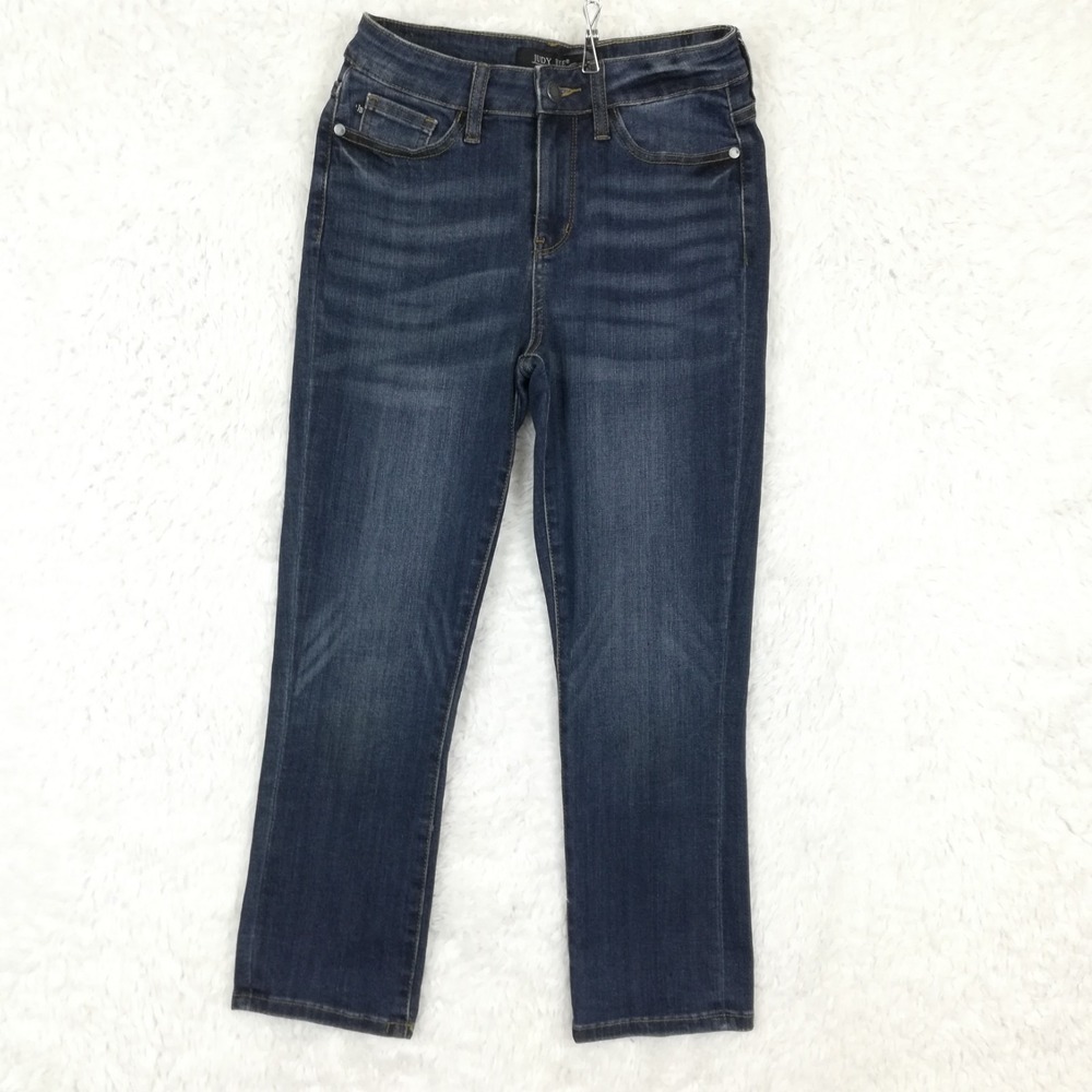 Judy Blue Womens Jeans‎ Capri Fit Blue Denim Dark Wash Mid Rise Stretch 26